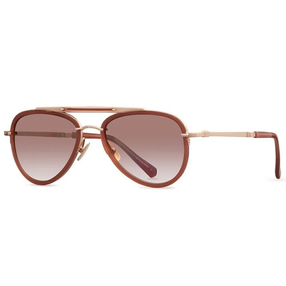 MR LEIGHT Doheny SL Sunglasses ~ Aviator Rosewood NWOT